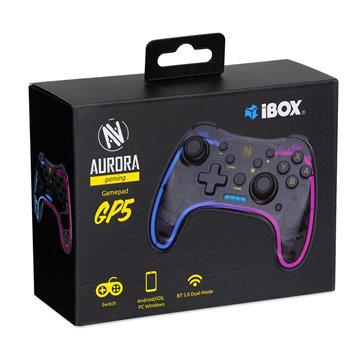 iBox IGP5 Gaming Controller Black Bluetooth Gamepad Analogue / Digital Android  Nintendo Switch  Nintendo Switch Lite  Nintendo 