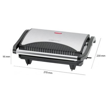 Clatronic MG 3519 electric grill (700W table-top  black and silver)