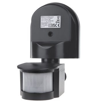 Maclean MCE25 GR Wall-Mounted 180° Motion & Dusk Sensor  1200W Max  Grey