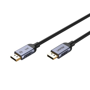 UNITEK C1628GY01-1.5M DisplayPort cable Black  Grey