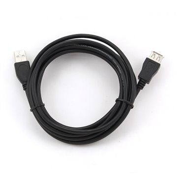 Gembird 3m USB 2.0 A M/FM USB cable USB A Black