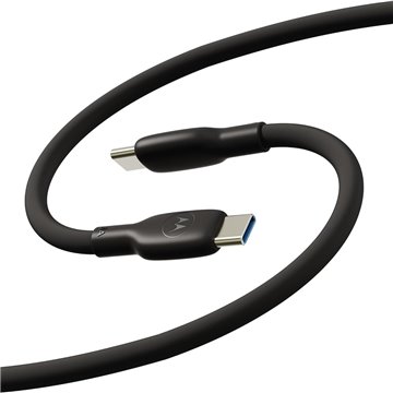 Motorola Silicone cable USB-C to USB-C 2m  5A Black