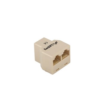 Lanberg AD-RJ45-2RJ45-OU network splitter Beige
