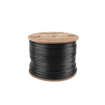 Lanberg LCU6-21CU-0305-BK networking cable Black 305 m Cat6 U/UTP (UTP) outdoor