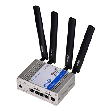 Teltonika RUTX50 | Profesjonalny przemysłowy router | 5G  Wi-Fi 5  Dual SIM  5x RJ45 1000Mb/s