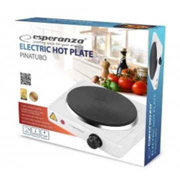 Esperanza EKH002W hob Black White Countertop Sealed plate 1 zone(s)