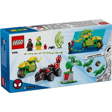 LEGO MARVEL 11198 Spin and Electro Dinosaur Vehicle Chase
