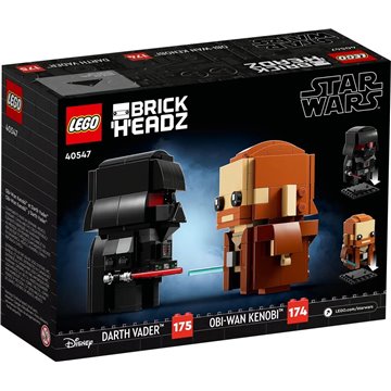 LEGO BRICKHEADZ STAR WARS 40547 Obi-Wan Kenobi and Darth Vader
