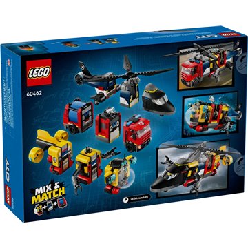 LEGO CITY 60462 Helicopter  Fire Truck and Submarine Remix