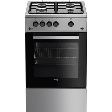 Beko FSG52020FX cooker Freestanding cooker Gas Inox