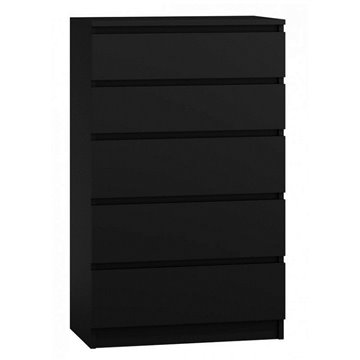 Topeshop M5 CZERŃ chest of drawers