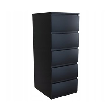 Topeshop W5 CZERŃ chest of drawers