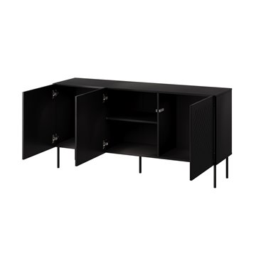 SIENA chest of drawers 150.5x40x75 matte black
