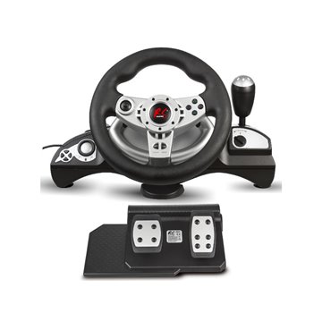 NanoRS RS700 Gaming Controller Black  Silver USB Steering wheel Analogue / Digital Android  PC  PlayStation 4  Playstation 3  Xb