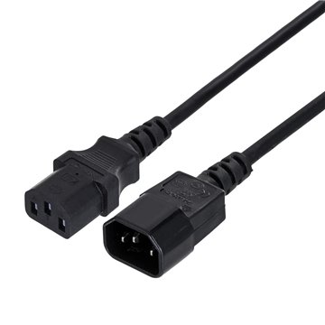 Gembird PC-189 power cable Black C14 coupler