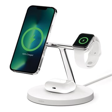 Belkin WIZ017vfWH Headphones  Smartphone  Smartwatch White AC Wireless charging Fast charging Indoor