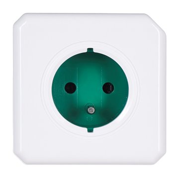Allocacoc PowerCube Original (E) power extension 5 AC outlet(s) Green White
