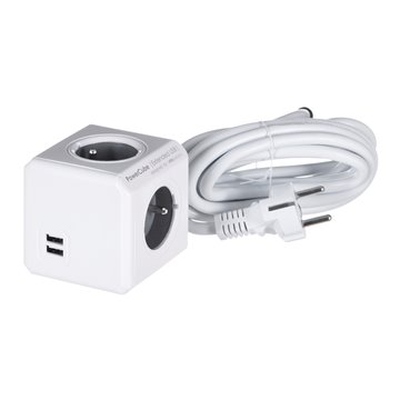 Allocacoc PowerCube Extended USB E(FR)  3m power extension 4 AC outlet(s)