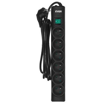 Ever Optima 3m Black 6 AC outlet(s) 250 V
