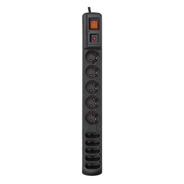 HSK DATA ALP-ACARS10---0N power extension 1.5 m 5 AC outlet(s) Indoor Black