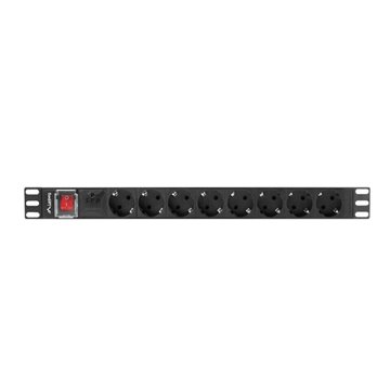 LANBERG POWER STRIP PDU RACK 19  (1U  16A  8X Shuko  2m)