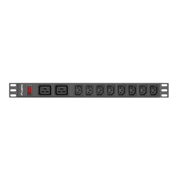 LANBERG POWER STRIP PDU RACK (1U  16A 2XC19 8XC13)