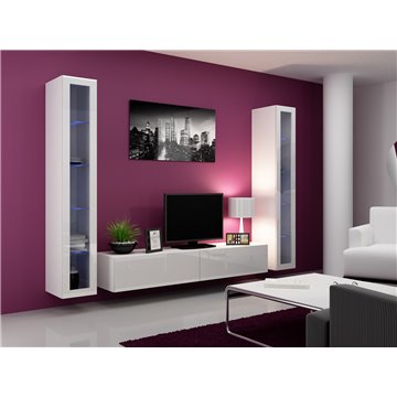 Cama Living room cabinet set VIGO 5 white/white gloss