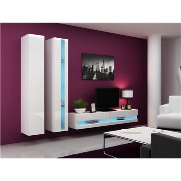 Cama Living room cabinet set VIGO NEW 5 white/white gloss