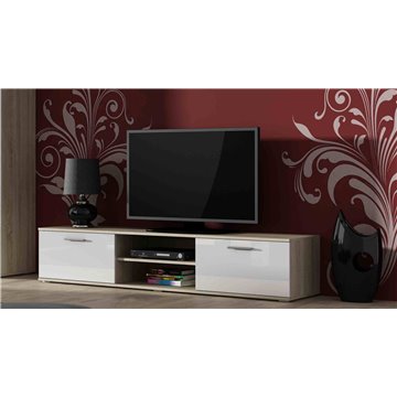 SOHO 1 set (RTV180 cabinet + S1 cabinet + shelves) Sonoma Oak / White gloss