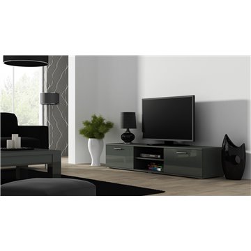 SOHO 4 set (RTV180 cabinet + 2x S1 cabinet + shelves) Gloss grey/grey