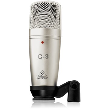 Behringer C-3 microphone Silver Studio microphone