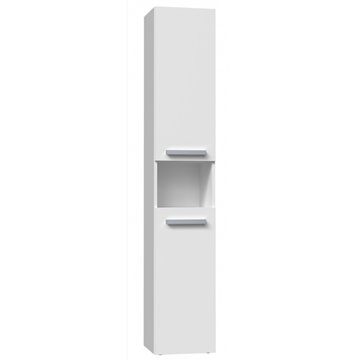 Bathroom cabinet NEL I 31x30x174 cm  matt white
