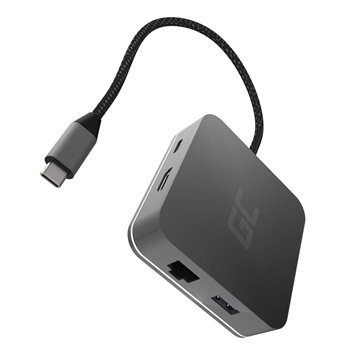 Green Cell AK61 notebook dock/port replicator USB 3.2 Gen 1 (3.1 Gen 1) Type-C Silver