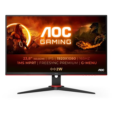 AOC G2 24G2SPAE/BK LED display 60.5 cm (23.8 ) 1920 x 1080 pixels Full HD Black  Red