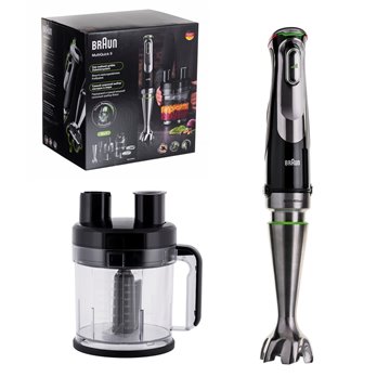 Braun MultiQuick 9 MQ 9195XLI 2 L Immersion blender 1200 W Black  Stainless steel