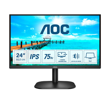 AOC B2 24B2XD LED display 60.5 cm (23.8 ) 1920 x 1080 pixels Full HD Black