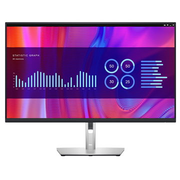 DELL P Series P3223DE 80 cm (31.5 ) 2560 x 1440 pixels Quad HD LCD Black  Silver