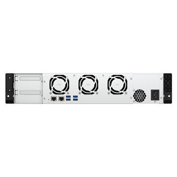 Qnap TS-855eU-8G  2U  8 x 2.5 /3.5  SATA  Intel Atom C5125 8C/8T  8 GB SODIMM DDR4 (max. 64GB )  2 x 2.5GbE  Single PSU