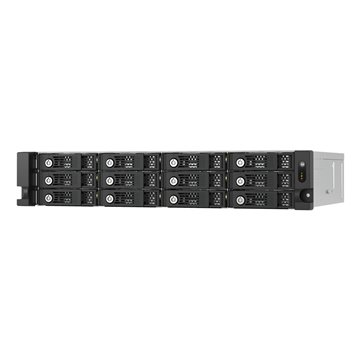 QNAP TL-R1200PES-RP storage drive enclosure HDD/SSD enclosure Black  Grey 2.5/3.5