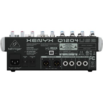 Behringer Q1204USB audio mixer 12 channels
