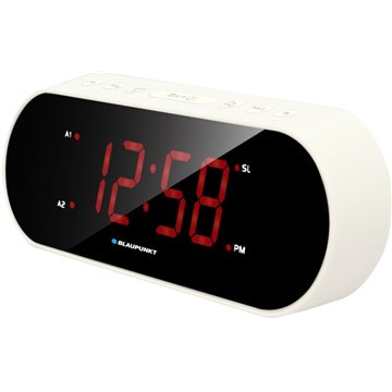 Blaupunkt CR6WH alarm clock Digital alarm clock Black  White