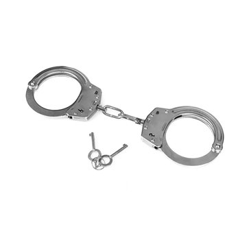 Chain cuffs GUARD 01 steel - chrome  clamp lock  2 keys (YC-01-SR)