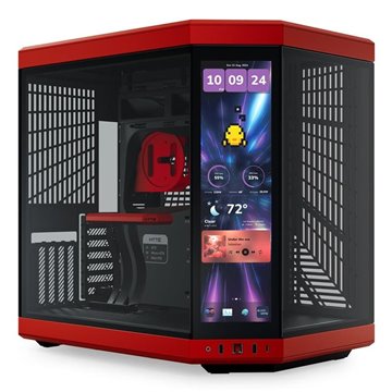 HYTE Y70 Touch Infinite Midi Tower Black  Cherry colour