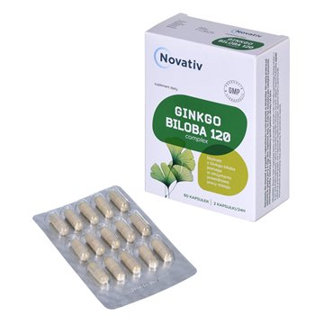 Novativ Ginkgo Biloba 120 Complex 60 capsules