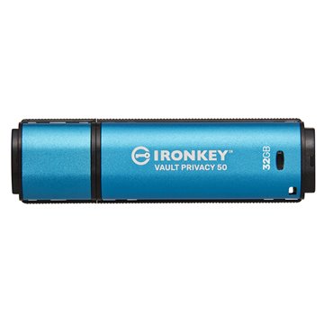 Kingston Technology IronKey 32GB Vault Privacy 50 AES-256 Encrypted  FIPS 197