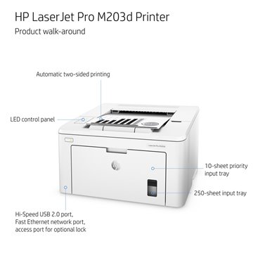 HP LaserJet Pro M203dw 1200 x 1200 DPI A4 Wi-Fi