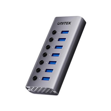 USB-A 3.0 5 Gbps hub with 7-in-1 switch Unitek H1314A01-EU