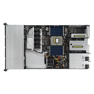 ASUS RS500A-E12-RS4U Socket SP5 Rack (1U) Black  Silver
