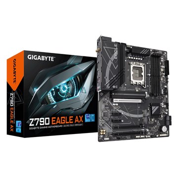 GIGABYTE Z790 EAGLE AX Motherboard - Supports Intel Core 14th Gen CPUs  12+1+1Phases Digital VRM  up to 7600MHz DDR5 (OC)  3xPCI