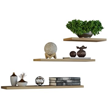 Topeshop TOBI 3P ARTISAN shelve Floating shelf Wall mounted Particle board Oak  Wood